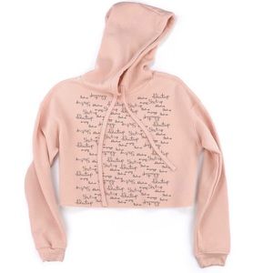 Shut Up Mandy Crop Hoodie is a super cute hoodie made from soft sponge fleece.